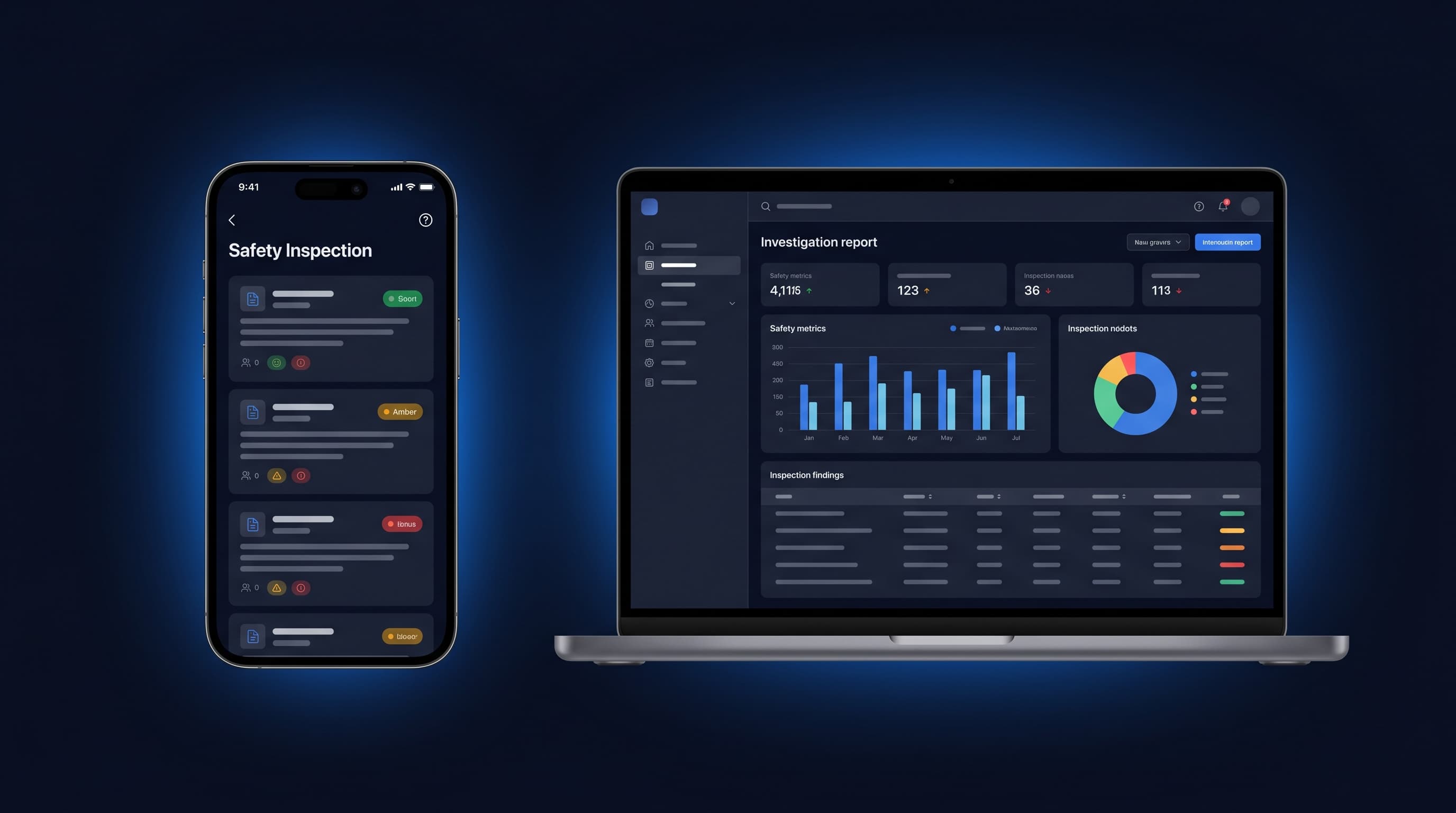 Prova Safety Platform — mobile and desktop views